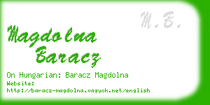 magdolna baracz business card